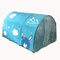 HI SUYI Kinder-Hochbett-Tunnelzelt für 90-100 cm Breite Hochbett Etagenzelt, Stoff, Himmelblau, Einzelbett