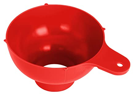 IUNSER Entonnoir à Large Bouche en Rouge Pot Confitures (Watermelon Red, One Size)