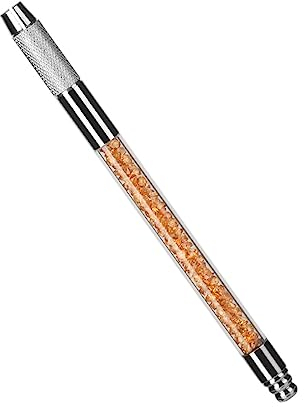 FOMIYES 1 Stück Kristall-Stickstift Augenbrauenstifte Augenbrauen-Tattoos Übungsstift Tätowierungsstift Für Augenbrauen Übungsformstift Orange Edelstahl Linie Major