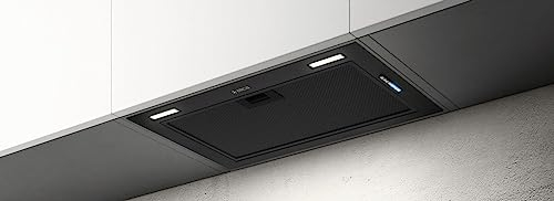 Elica FOLD-BLK-60 60 cm Integrated Cooker Hood - Black - For Ducted/Recirculating Ventilation