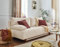Cristal - 3-Sitzer Sofa - Schlaffunktion und Bettkasten - aus cordsamt Beige