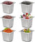 TOPZEA 6 Pack Hotel Pans, 1/6 Size 6 Deep Stainless Steel Steam Steam Table Pan Commercial Heavy Duty Catering Pan for Buffet Serving, Food Prep, Salad & Ice Cream Bar, Restaurant, Dishwasher Safe