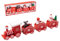 ZYDYRX Rosa Holzzug Kleiner Weihnachtszug Holz Xmas Fenster Ornament Weihnachtsdekoration Holz Mitbringsel zu Weihnachten Dekolandschaft Kinder