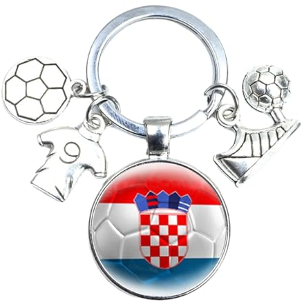 Cernomal Schlüsselanhänger Mit Kroatien-Flagge – Fußballschuhe, Kleidung, Anhänger, Auto-Schlüsselanhänger, Reise-Souvenir, Schmuck, Schlüsselanhänger, Accessoires, Geschenke Fü