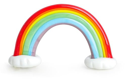 Crrezhai Glas Regenbogen Deko Figur Kristall Regenbogen Wohnzimmer Dekoration Bunte Regenbogen Skulptur Geschenk Home Accessories Farbig