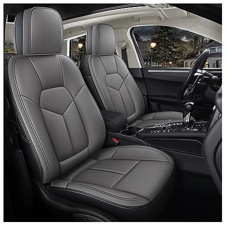 UTOYA Benutzerdefinierte Autositzbezug Leder Für Auto Für Stelvio Für Borgward Für Bx5 Für Bx7 Autozubehör Sitzkissen Styling Grau Sitzbezüge Autositzbezüge (Farbe : Black Gray, Size : Standard)
