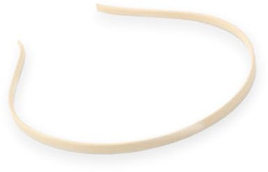 Serre-tête bandeau en métal au toucher satiné 5 mm (blond)