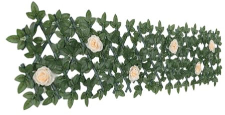 Künstlicher Sichtschutzzaun | Sichtschutzzaun | Künstlicher Efeu-Zaun | Hintergrund-Wand-Kunsthecke, Paneele, grünes Gras, für Wanddekoration, Privatsphäre, Hinterhof, Hochzeit, Garten, Heimdek