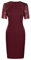 GRACE KARIN Kleid Damen Cocktail Paillettenkleider Party Kleider Damen Vintage Kleider Weinrot S