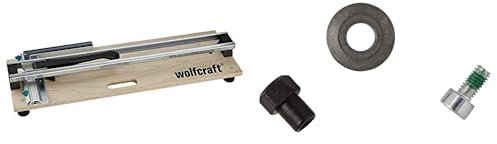 wolfcraft Fliesenschneider TC 610 W I 5561000 I Der kompakte Fliesenschneider auf Holzgrundplatte + Ersatzschneidrad 5557000