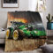 Traktor Decke, Traktor Kuscheldecke für Kinder,Farm Theme Flanelldecke,Kinderdecke 3D Drucken Fleece Decke,Sofadecke Weich Warm Flauschig Wohndecke für Mädchen Jungen (Tractor 01, 150 x 200 cm)