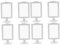 CATIEBYE 8 Stk Bilderrahmen Doppelt Diagramm 2-seitiger Rahmen Albumrahmen Monitorständer Für Schreibtisch Beidseitig Fotorahmen Mit Sockel 4x6 Fotowürfel Acrylrahmen Anzeige Plastik Weiß