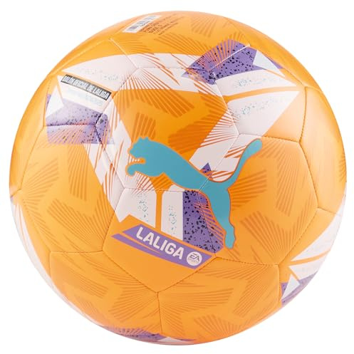 PUMA Uni Orbita LALIGA 1 Maschinengenähter Fußball, Fluo Orange-Multicolor SS25, 5