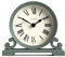 JONES CLOCKS® Saloon Kaminsims Uhr | Traditionelles doppelschneckendesign | Grün | Römische ziffern | Klassischer Stil für Schreibtisch, Tisch, Regal oder nachttisch