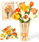 chanbrick Rose Building Set Bouquet di Fiori con Vaso Collezione Botanica per Adulti -868pcs