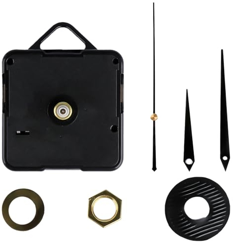 Bojueshaw Clock Movement, Silent Mechanism, High Torque, Wall Mount, Black, Small to Medium