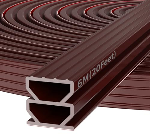 Dichtungsband selbstklebend Türdichtung Türdichtung gummi Fensterdichtung Gummidichtung Tür dichtungsband (brown-1cm*6m)