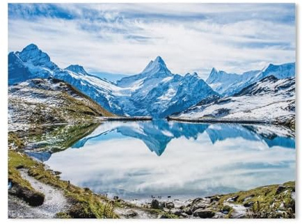 Klassisches Puzzle 3D Puzzle DIY Kit Holz Spielzeug Einzigartiges Geschenk,Bachalpsee über Grindelwald, Schweiz,Klassisches Puzzle 3D Puzzle DIY Kit Holz Spielzeug Einzigartiges Geschenk(75x50cm)-H25