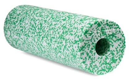 CHIROGUN Massageroller, 45cm x 15cm, Medium Härtegrad, 20% Weicher, Massagestab für Physiotherapie und Muskelentspannung (Grün/Weiß)