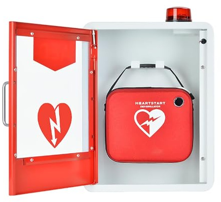 Armadietto per defibrillatore AED, Armadietto for defibrillatore semiautomatico esterno (DAE), armadietto for ospedaliero, pronto soccorso a parete 1,99