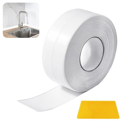 19x19mmx6,5m Weichsockelleiste Selbstklebend Weiß, PVC Sockelleisten | Wasserdicht Abschlussleiste Selbstklebend, Flexible Knickleiste für Küche , Bad,Wände und Oberflächen