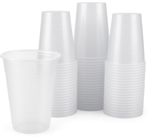 TG-GENT Transparente Plastikbecher 0,2l - 200 Stück | Ideal als Trinkbecher Einweg für Party & mehr | Plastikbecher für Kaltgetränke