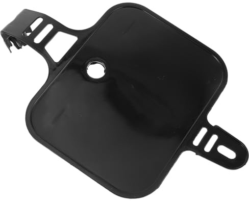 IMIKEYA Motorcycle Front Number Plate Accessory in Black Plastic with Decorative Touch and Simple Installation for Motorbike Customisation