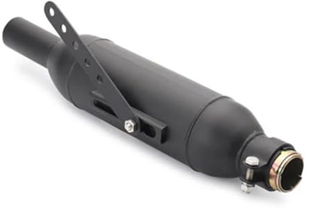 Per XS400 Per XJR1300 Per CB40 Motocicletta Classica Moto Scarico Vintage Retro Galvanica Vernice Fuga Marmitta moto(Nero)