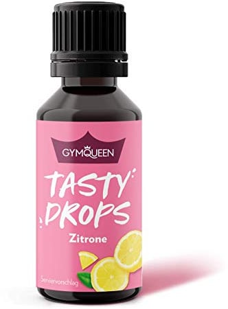 GymQueen Tasty Drops, Zitrone, 30 ml | Kalorienfrei, zucker- und fettfrei, vegan, hochkonzentriert, ideal für Quark, Porridge und Getränke