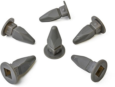 10x Befestigungs Clips in Grau aus Plastik | 357868143