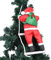Yosoo EIN Weihnachtsmann Klettern auf Strickleiter für Weihnachtsbaum Indoor Outdoor Hängenden Ornament Decor Weihnachten Xmas Party Home Tür Wand Dekoration Zierschmuck