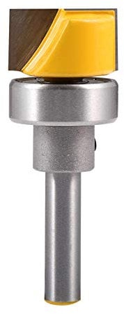 HOHXEN 1/4 Shank 3/4 W X 7/16 H Flush Trim Hinge Mortise Template Router Mills Bit