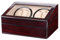 Uhrenbeweger 4 Uhren Watch Winder für Automatikuhren Holz 4+6