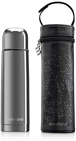Miniland 500ml Deluxe Silver mit Tragetasche