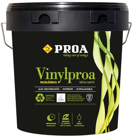 Pintura interior ecológica VINYLPROA Proa. AZUL PALIDO 2000. 4 L.