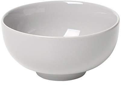 blomus -RO- Porzellan-Schale Size S, eleganter Grauton, bruch- und kratzfest, spülmaschinengeeignet, 400ml, Farbe Nimbus Cloud (64046)