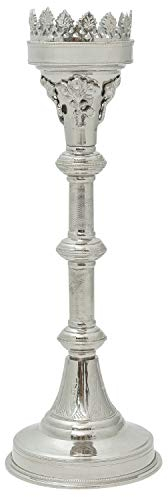 aubaho Kerzenleuchter 52cm Altarleuchter Kerzenständer Kirche Altar Antik-Stil Silber