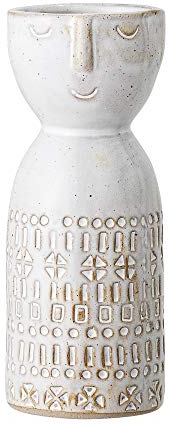 Bloomingville Vase, weiß, Keramik