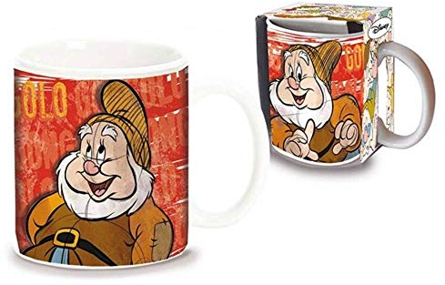 TAZZA GONGOLO SETTE NANI IN CERAMICA MUG IN CONFEZIONE REGALO - D00984MC