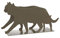 Balvi Porte-revues Feline Couleur Gris Pratique et décoratif en Forme de Chat Fer 21,5 cm