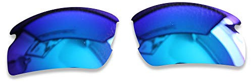 Polarlens Verres de rechange polarisés pour Oakley Flak Jacket 2.0 – Compatibles avec les lunettes de soleil Oakley Flak Jacket 2.0 (bleu glacier)