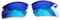 Polarlens Verres de rechange polarisés pour Oakley Flak Jacket 2.0 – Compatibles avec les lunettes de soleil Oakley Flak Jacket 2.0 (bleu glacier)