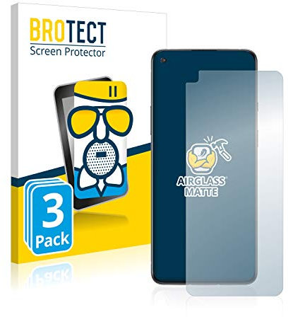 BROTECT Entspiegelungs Schutzglas für OnePlus 8T (3 Stück) Schutzfolie Panzer Folie Glas Matt [Extrem Kratzfest 9H, Anti-Reflex, Anti-Fingerprint]