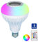 Ampoule LED avec haut-parleur Bluetooth intégré, Ampoules Colorées E27 12W RGB lampe de changement audio stéréo sans fil avec télécommande [Classe énergétique A+]