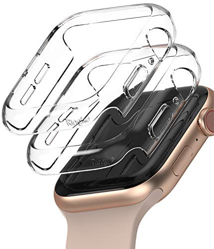 Ringke Slim Kompatibel mit Apple Watch Series 4/5 / 6 / SE 44mm Hülle (2020) - Clear [2 Pack]