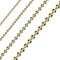 Paula & Fritz® Edelstahl Hals-Kette Damen Gold 530-mm Lang 4-mm Breit ca 6-Gramm Herren-Kette Hals-Schmuck Kugelkette Frauen-Ketten Männer-Ketten