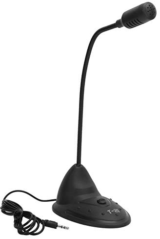 Zunate Flexible Desktop Microphone, Laptop/PC Mikrofon Tischmikrofon mit 3.5mm Klinke, 360° Omnidirektionales Kondensator Mikrofon für Konferenz, Gaming
