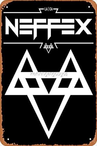 Yzixulet neffex Poster Retro Metall Blechschild Vintage 30,5 x 20,3 cm Home Bar Man Cave Wanddekoration