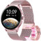 DREAMWIN Montre Connectée Femme, Smartwatch Sport IP68 avec Fonction Féminine, Intelligente 20 Modes Sportifs, Fréquence Cardiaque, Oxygène Sanguin, Météo, Réveil, Calories pour Android iOS Or Rose