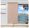 SeGaTeX home fashion Flächengardine Wohnwagen-Dekopaneele Zaire Teja Terra blickdichte Caravan-Gardine orange Fertigung nach Maß (Wunschhöhe angeben) Höhe 80-130 cm, Breite wählbar